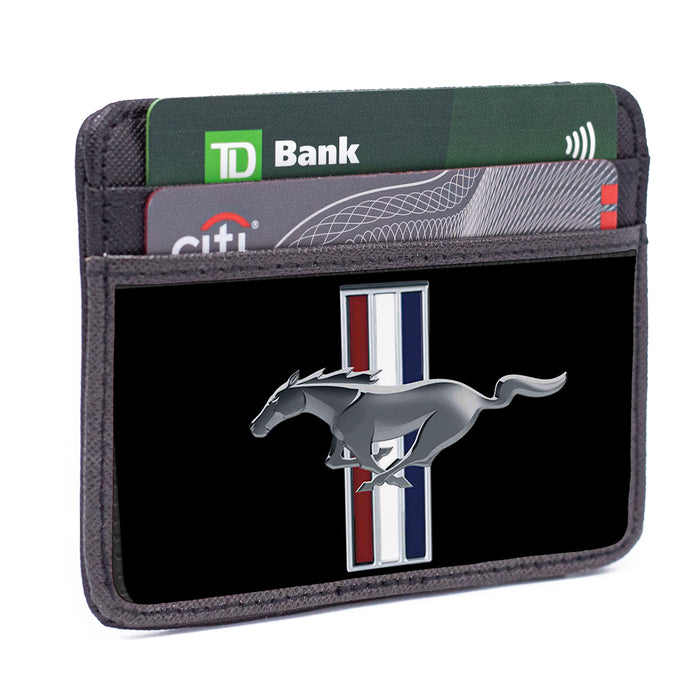 Weekend Wallet - Ford Mustang w Bars Logo CENTERED Mini ID Wallets Ford   