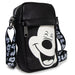 Women's Crossbody Wallet - Mickey Mouse Smiling Face Black White Crossbody Bags Disney   