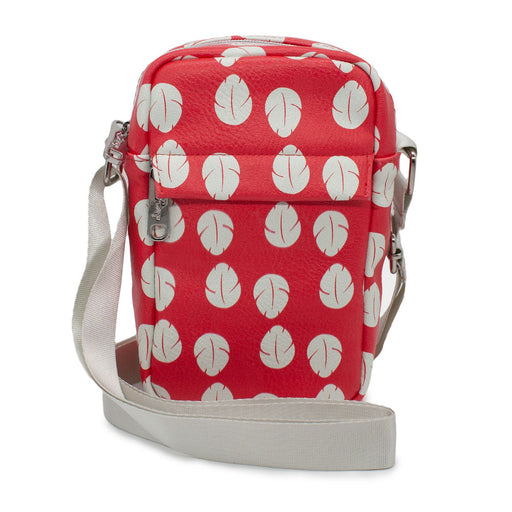 Women's Crossbody Wallet - Lilo & Stitch Bounding Lilo Dress Leaves Red White Crossbody Bags Disney   