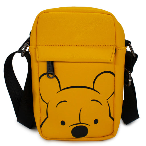 Women's Crossbody Wallet - Winnie the Pooh Eyes Yellow Black Crossbody Bags Disney   