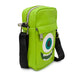 Women's Crossbody Wallet - Monsters Mike Eye and Smiling Face Green Crossbody Bags Disney   