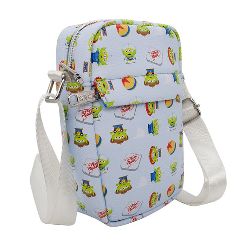 Women's Crossbody Wallet - Pixar Toy Story Alien Remix Pizza Planet Luxo Ball Collage Crossbody Bags Disney   