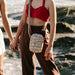 Women's Crossbody Wallet - Lilo & Stitch Poses Stripe Tan Multi Color Crossbody Bags Disney   