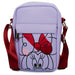 Women's Crossbody Wallet - Minnie Mouse Face Doodle Close-Up Lavender Crossbody Bags Disney   