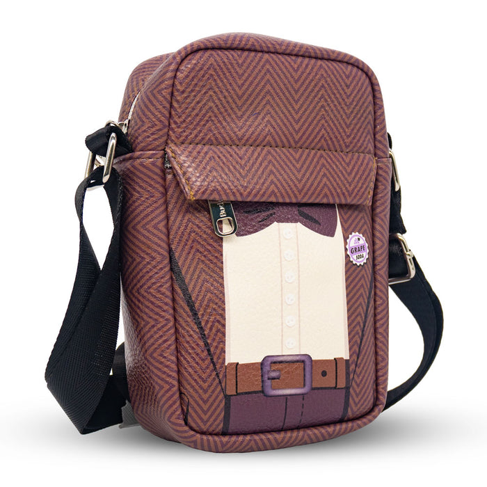 Crossbody Wallet - Up Carl's Suit Character Close-Up Brown Crossbody Bags Disney   