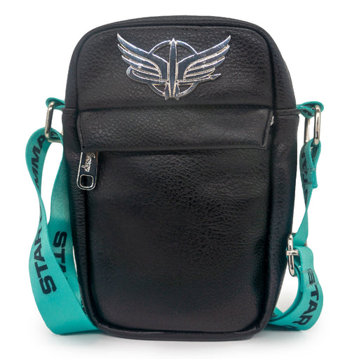 Crossbody Wallet - Lightyear Star Command Silver Wings Logo Crossbody Bags Disney   