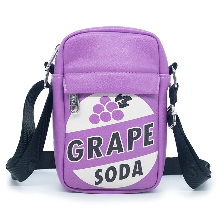 Crossbody Wallet - Up GRAPE SODA Bottle Cap Logo Purple Crossbody Bags Disney   