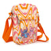 Crossbody Wallet - Lilo & Stitch STITCH & ANGEL Pose Psychedelic Wave Cream Orange Pink Crossbody Bags Disney   