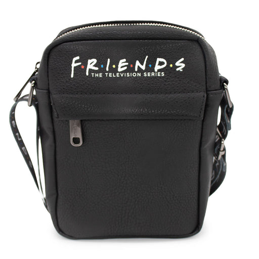 Women's Crossbody Wallet PU - FRIENDS Logo Black White Multi Color Crossbody Bags Friends   