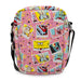 Women's Crossbody Wallet - SpongeBog SquarePants and Friends Snapshot Collage Pink Crossbody Bags Nickelodeon   