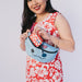 Women's Zip Around Wallet Square - Lilo & Stitch Stitch Pose Lilo Dress Leaves Red Ivory Mini Clutch Wallets Disney   