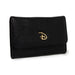 Women's Fold Over Wallet Rectangle Saffiano PU - Disney Signature D Logo Gold Enamel Clutch Snap Closure Wallets Disney   