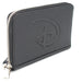 Women's PU Zip Around Wallet Rectangle - Disney Signature D Logo Centered Embossed Clutch Zip Around Wallets Disney   