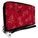 PU Zip Around Wallet Rectangle - Mickey Mouse Icon Doodles Collage Reds/Black Clutch Zip Around Wallets Disney   