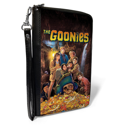 PU Zip Around Wallet Rectangle - THE GOONIES Treasure Movie Poster Group Pose Clutch Zip Around Wallets Warner Bros. Horror Movies   