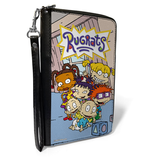 PU Zip Around Wallet Rectangle - RUGRATS Group Pose Clutch Zip Around Wallets Nickelodeon   