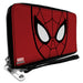 ULTIMATE SPIDER-MAN 

PU Zip Around Wallet Rectangle - Spider-Man Face CLOSE-UP Red/Black Clutch Zip Around Wallets Marvel Comics   