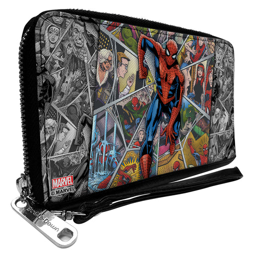 SPIDER-MAN BEYOND AMAZING 

PU Zip Around Wallet Rectangle - Spider-Man Beyond Amazing Character Collage Clutch Zip Around Wallets Marvel Comics   