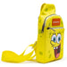Nickelodeon Bag, Sling, SpongeBob SquarePants Smiling Face Character Close Up Yellow, Bounding, Vegan Leather Crossbody Bags Nickelodeon   