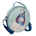 Women's Round Crossbody Bag - Baby Blue PU - Winnie the Pooh Eeyore Snow Pose with Rhinestones Crossbody Bags Disney   