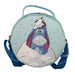 Women's Round Crossbody Bag - Baby Blue PU - Winnie the Pooh Eeyore Snow Pose with Rhinestones Crossbody Bags Disney   