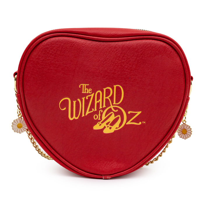Movies Bag, Cross Body, The Wizard of Oz Tin Man Heart Clock Replica, Red, Vegan Leather Crossbody Bags Warner Bros. Movies   