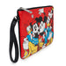 Women's Wallet Single Pocket Wristlet - Disney Mickey and Friends Sensational Six Group Pose Red Wristlets Disney   