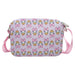 Women's Horizontal Crossbody Wallet - Daisy Duck Smiling Expression Flip Lavender Crossbody Bags Disney   