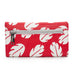 Women's Envelope Fold Over Wallet PU - Lilo & Stitch Bounding Lilo Dress Leaves Red White Clutch Snap Closure Wallets Disney   