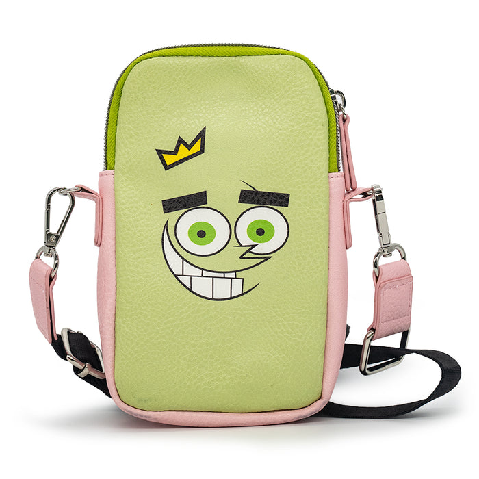 Wallet Phone Bag Holder - The Fairly OddParents Cosmo and Wanda Close-Up Expressions Crossbody Bags Nickelodeon   