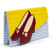 Wizard of Oz Wallet, Fold Over, Dorothys Ruby Slippers with Bricks and Checkers, Vegan Leather Clutch Snap Closure Wallets Warner Bros. Movies   