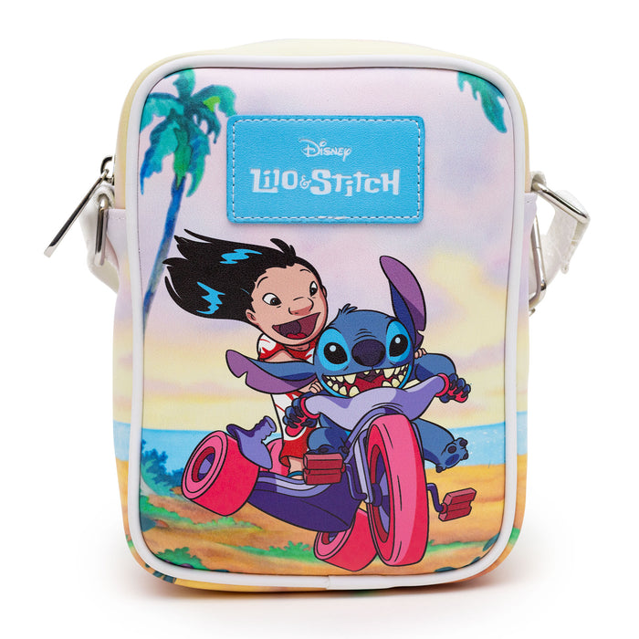 Disney Bag, Cross Body, Lilo and Stitch Riding and Beach Poses