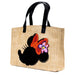 Disney Bag, Small Tote, Minnie Mouse Embroidered Bow, Raffia Straw Crossbody Bags Disney   