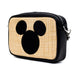 Disney Bag, Horizontal Cross Body, Mickey Mouse Embroidered Ears Signature, Raffia Straw Crossbody Bags Disney   