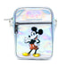 Disney Bag and Wallet Combo, Disney 100 Mickey Mouse Pose Iridescent Holographic, Vegan Leather Crossbody Bag and Wallet Sets Disney   