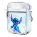 Disney Bag and Wallet Combo, Disney 100 Lilo and Stitch Stitch Pose Iridescent Holographic, Oil Slick Vegan Leather Crossbody Bag and Wallet Sets Disney   