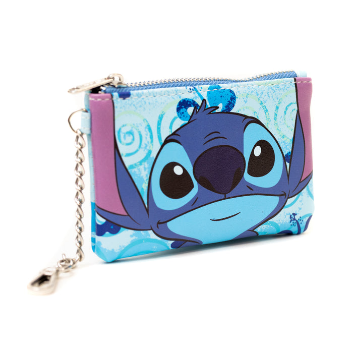 Disney Bag and Wallet Combo, Lilo and Stitch Stich Floral Blues, Vegan Leather Crossbody Bag and Wallet Sets Disney   