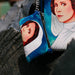 Star Wars Bag and Wallet Combo, Star Wars Princess Leia Pose Blue, Vegan Leather Crossbody Bag and Wallet Sets Star Wars   