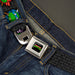 Classic TMNT Logo Full Color Seatbelt Belt - Classic Teenage Mutant Ninja Turtles Expessions/Battle Gear Gray/Multi Color Webbing Seatbelt Belts Nickelodeon   
