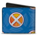 MARVEL X-MEN Bi-Fold Wallet - X-Men Professor X and 8-Character Poses + Logo Blues Bi-Fold Wallets Marvel Comics   