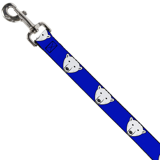 Dog Leash - Polar Bear w/Mustache Royal Dog Leashes Buckle-Down   