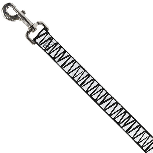 Dog Leash - Zig Zag Doodle Black/White Dog Leashes Buckle-Down   