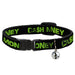 Cat Collar Breakaway - CA$H MONEY Black Green Breakaway Cat Collars Buckle-Down   