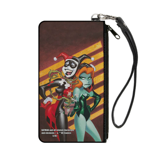 Canvas Zipper Wallet - SMALL - Harley & Ivy Issue #1 Laughing Mad Stripe Cover Pose Canvas Zipper Wallets DC Comics   