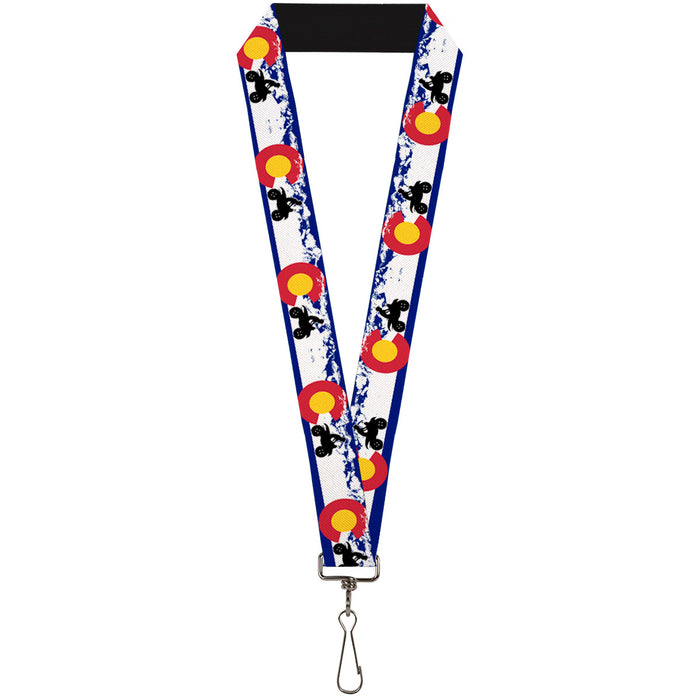 Lanyard - 1.0" - Colorado ATV Rider Mountains Lanyards Buckle-Down   