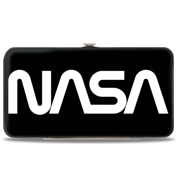 Hinged Wallet - NASA Text Black White Hinged Wallets Buckle-Down   