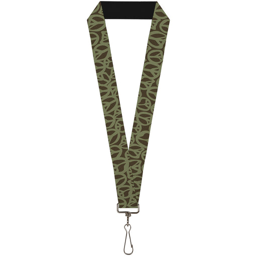 Lanyard - 1.0" - Peace Brown Olive Lanyards Buckle-Down   