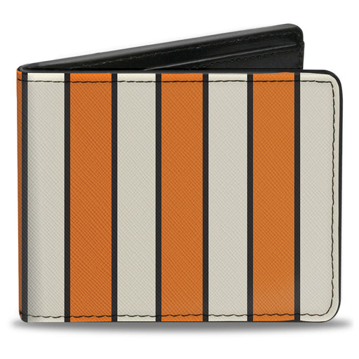 Bi-Fold Wallet - Vertical Stripes2 Black Orange Black White Bi-Fold Wallets Buckle-Down   