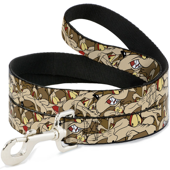 Dog Leash - Wile E. Coyote Expressions Stacked Dog Leashes Looney Tunes   