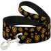 Dog Leash - Owls Scattered Black/Brown/Yellow Dog Leashes Buckle-Down   